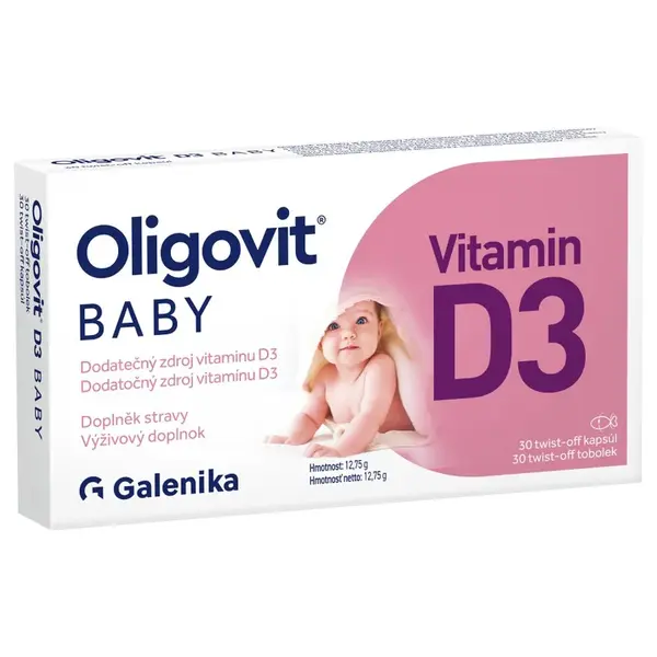 Oligovit Baby Vitamin D3 twist-off 30 tobolek Galenika