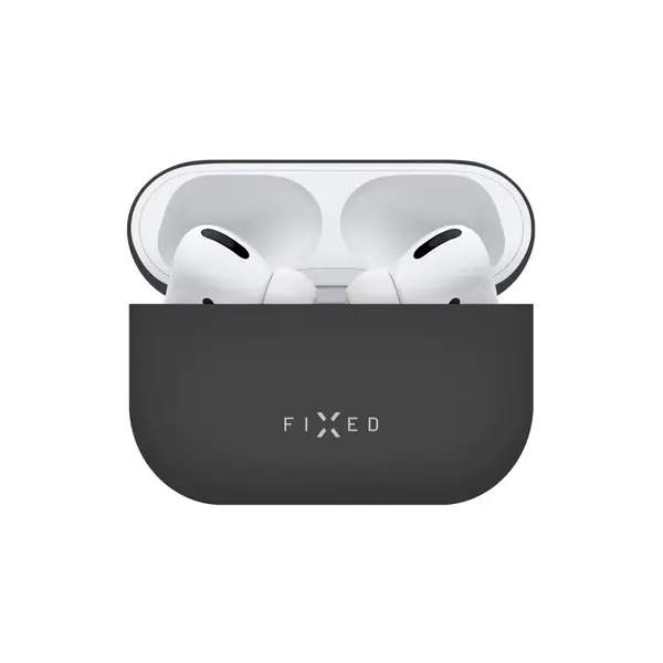 Ultratenké silikonové pouzdro FIXED Silky pro Apple AirPods 4, černá