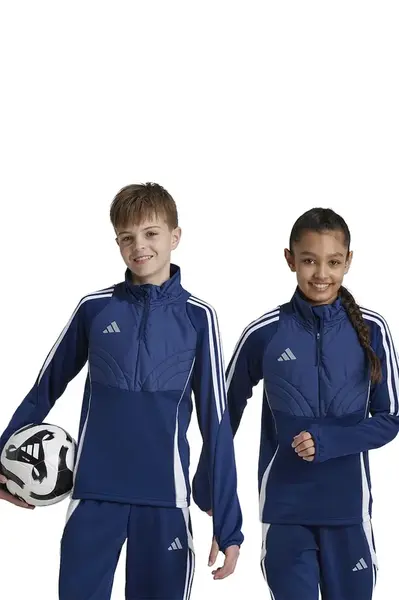 Dětská mikina adidas Performance tmavomodrá barva, s aplikací, IY0116