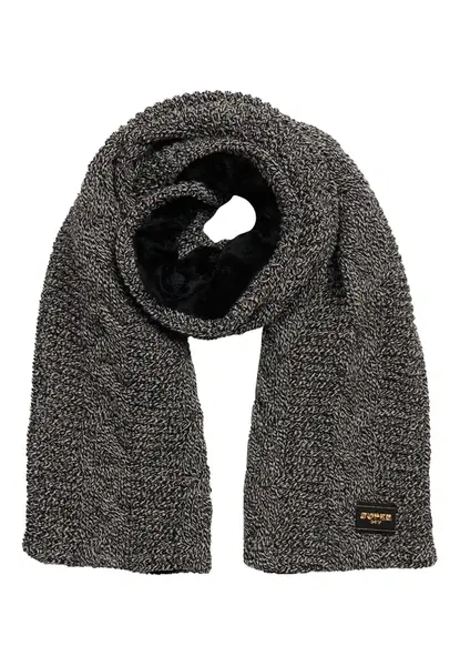Superdry & Co Šál  čierna melírovaná