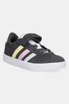 Dětské semišové sneakers boty adidas VL COURT 3.0 šedá barva, JH6315