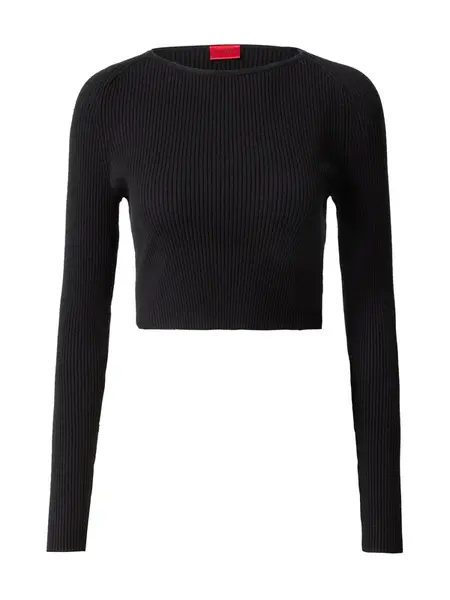 HUGO Sveter 'Sanderiny'  čierna