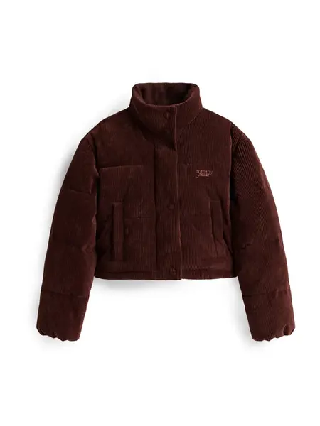 Tommy Jeans Prechodná bunda  čokoládová