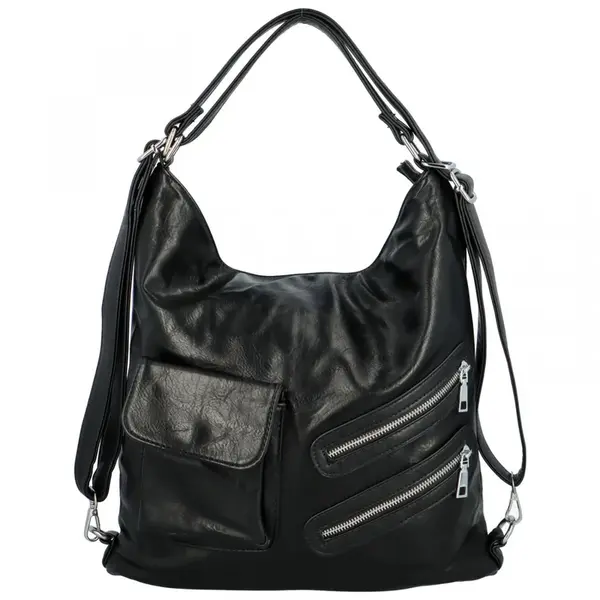 Stylový dámský kabelko-batoh Cashewilla, černá