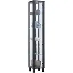 Carryhome VITRÍNA, černá, 33/189/33 cm