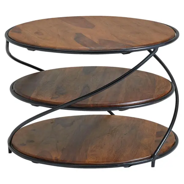 MID.YOU KONFERENČNÍ STOLEK, barvy sheesham, dřevo, 58/58/40,5 cm