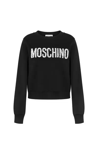 Moschino černá mikina s potiskem