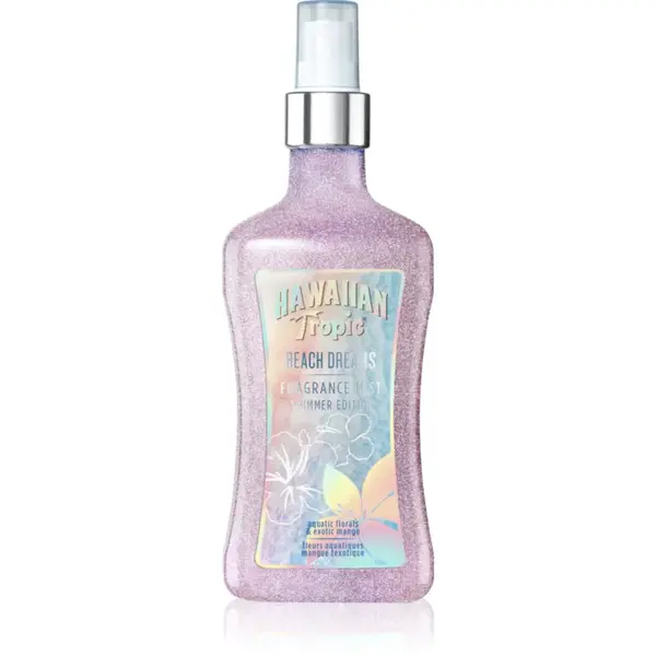 Hawaiian Tropic Perfumes Beach Dreams Shimmer telový sprej s trblietkami pre ženy 250 ml