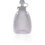 Zopa Silicone Refillable Baby Food Pouch kapsička na jídlo 0 m+ Transparent Grey 120 ml