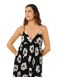 Rip curl dámské šaty Party Pack Maxi Black/Off White | Černá | Velikost L