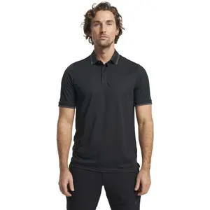 TENSON TXLITE POLO Pánské funkční polo tričko, černá, velikost