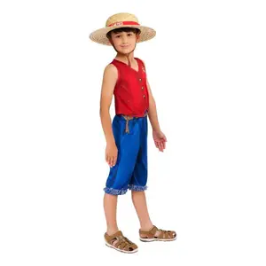 ONE PIECE LUFFY dětský kostým velikost (122-128cm)
