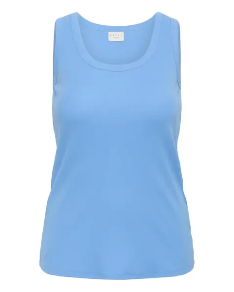 KAFFE CURVE Top 'KCCarina'  azúrová