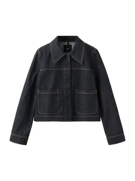 MANGO Prechodná bunda 'Clemence'  tmavomodrá