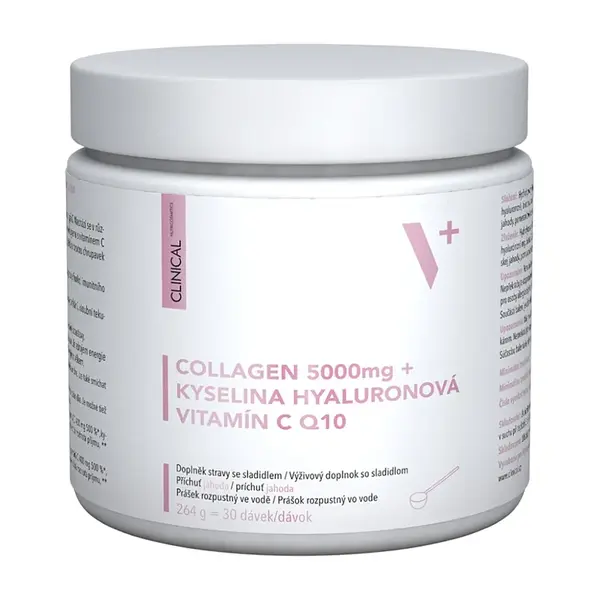 CLINICAL Collagen 5000mg + kyselina Hyaluronová + vitamín C & Q10 264 gramů