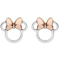 Disney Slušivé stříbrné bicolor náušnice Minnie Mouse E901880TL