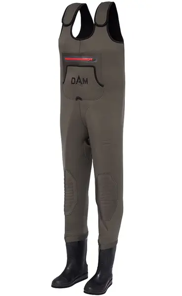 Dam brodiace nohavice break point neoprene wader bootfoot felt grey bl - l 42-43