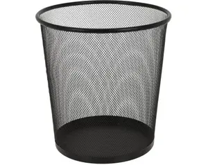 Odpadkový koš na papír 28 cm, černý kov
