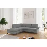 Sit & More ROHOVÁ SEDAČKA, textil, šedá