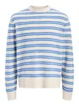 Jack & Jones Junior Sveter  modrá / svetlomodrá / biela