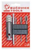 Závitové bity M4 - M12 HSS se závitníkovou ráčnou, sada 7 ks - Bučovice Tools