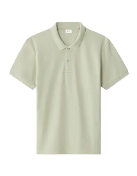 Celio Polo Pique Teone zelené triko
