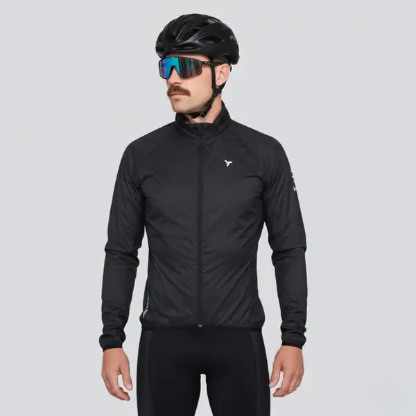 Pánská cyklo bunda silvini gelo černá/šedá 3xl
