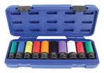 ASTA Nástrčné hlavice pro rázové utahováky 1/2", 15-24 mm, sada 10 ks A-WN1210