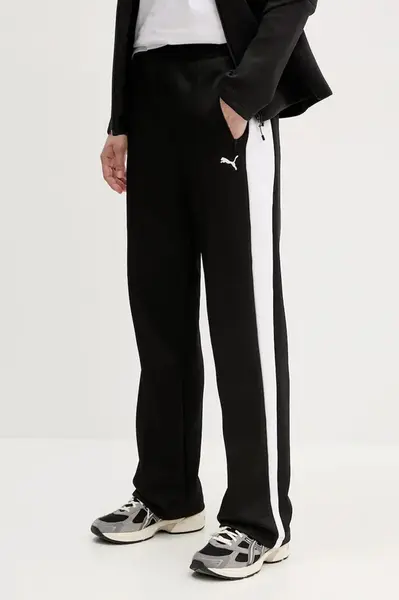 Tepláky Puma Always on dámské, černá barva, vzorované, 629797