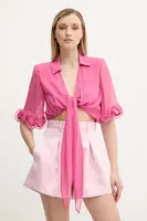 Halenka Rotate dámská, růžová barva, hladká, 113744504