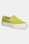 Tenisky Stepney Workers Club LISTER RAW SUEDE zelená barva, YA03234
