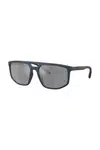 Sluneční brýle Emporio Armani pánské, modrá barva, 0EA4248U