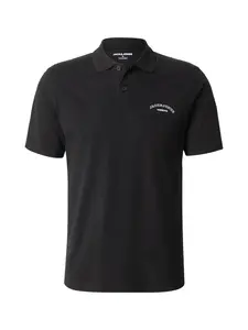 JACK & JONES Tričko 'JJCOLLEGE'  čierna / biela