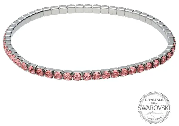 Levien Třpytivý náramek s krystaly Rose Peach 1459573