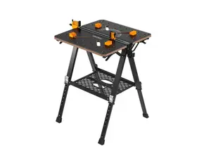 Skládací pracovní stůl 70x65x92 cm, s upínáním, MDF deska - KRAFT&DELE