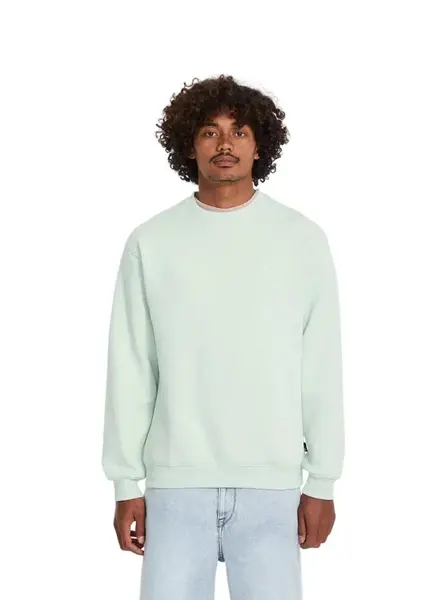 Volcom pánská mikina Single Stone Crew Pale Aqua | Modrá | Velikost M