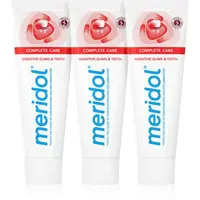 Meridol Complete Care zubní pasta pro citlivé zuby 3x75 ml
