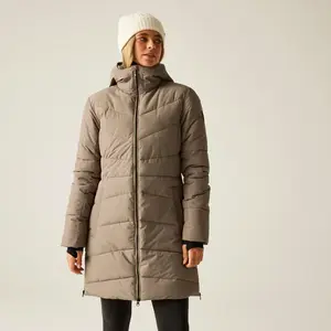 Dámský kabát dare2b striking v světle hnědá 42