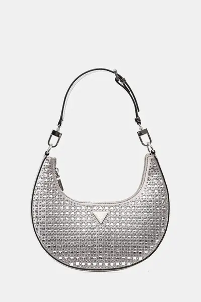 Kabelka Guess LUA stříbrná barva, HWIY92 05010