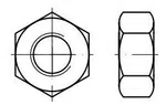 MDtools Matice 6hranné DIN 934 Zn, rozměr M8x1,25 mm, výška 6 mm, balení 30 kusů Velikost: M5x0.8 mm