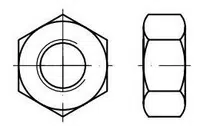 MDtools Matice 6hranné DIN 934 Zn, rozměr M8x1,25 mm, výška 6 mm, balení 30 kusů Velikost: M5x0.8 mm
