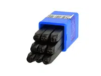 GEKO Razicí matrice čísel - raznice, 4 mm, sada 9 kusů Velikost: 5 mm
