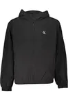 Calvin Klein Men's Brand Logo Detailed Regular Fit Long Sleeve Black Jacket