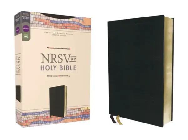 NRSVue, Holy Bible, Leathersoft, Black, Comfort Print - Zondervan