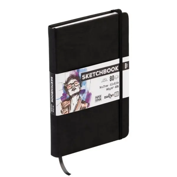 Sketchbook Darwi 14x21 Black