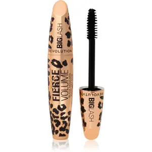 Revolution Big Lash Fierce Volume řasenka pro objem a zahuštění řas odstín Black 9 g