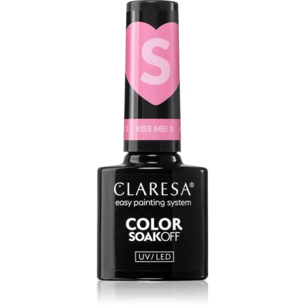 Claresa SoakOff UV/LED Color Kiss Me gelový lak na nehty odstín 5 g