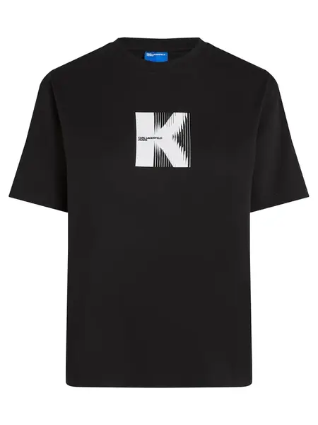 KARL LAGERFELD JEANS Tričko  čierna / biela