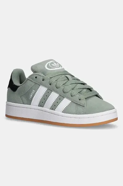 Semišové sneakers boty adidas Originals CAMPUS 00s zelená barva, JI0283