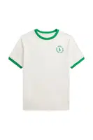 Dětské bavlněné tričko Polo Ralph Lauren bílá barva, 323964454001
